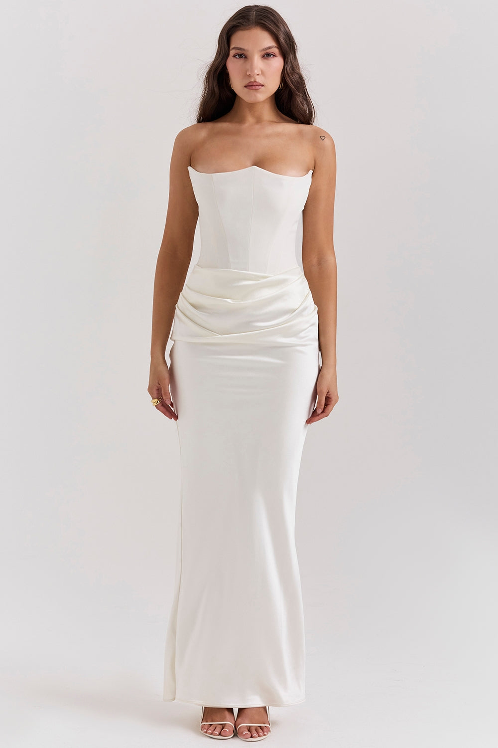 Vestido corsé sin tirantes Bella