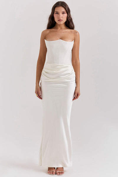 Vestido corsé sin tirantes Bella