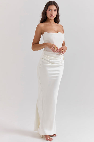 Vestido corsé sin tirantes Bella