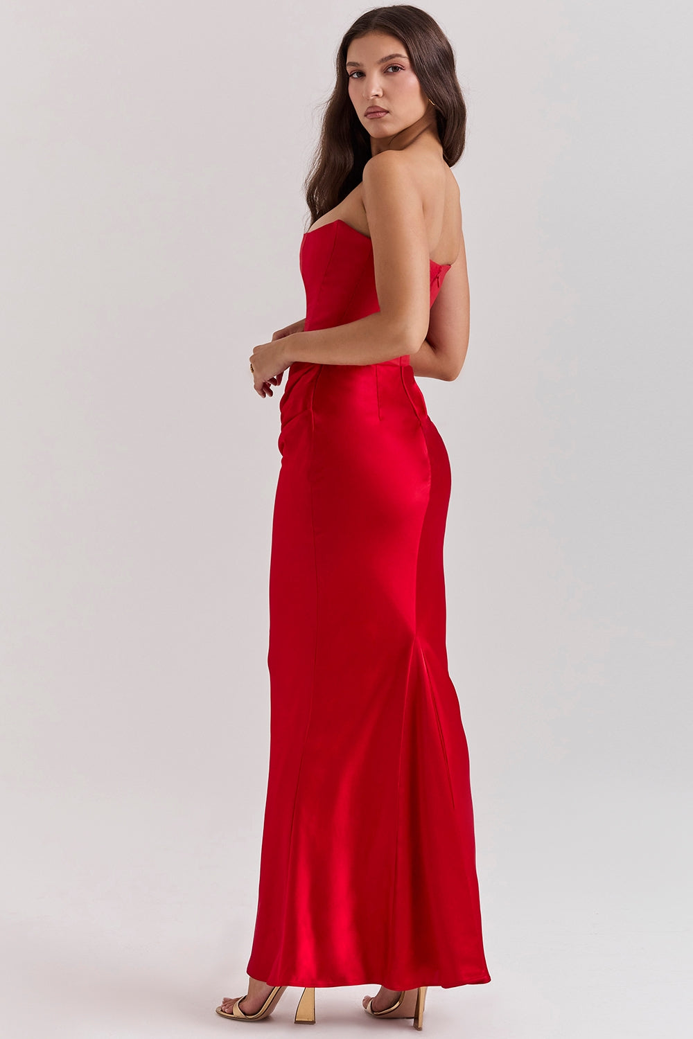 Vestido corsé sin tirantes Bella