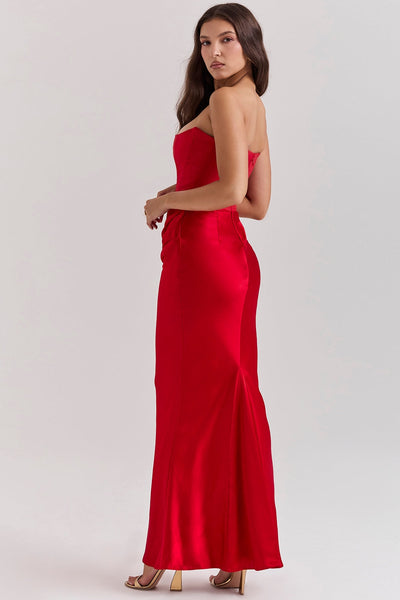 Vestido corsé sin tirantes Bella