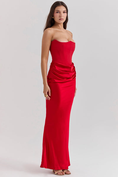 Vestido corsé sin tirantes Bella