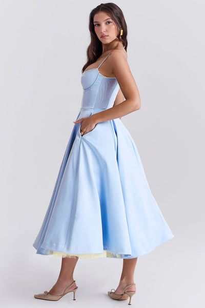 Vestido midi de tul Polita