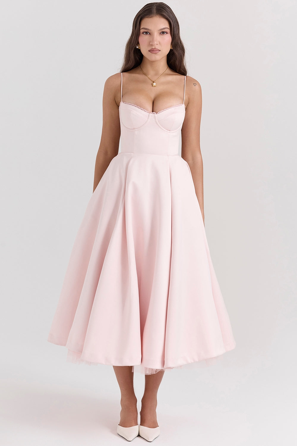 Vestido midi de tul Polita