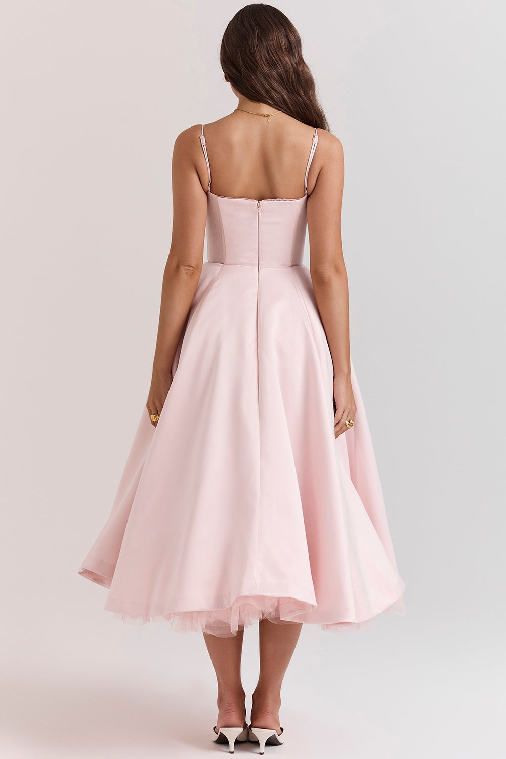 Vestido midi de tul Polita
