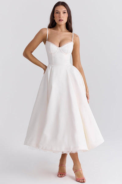 Vestido midi de tul Polita
