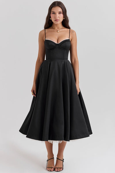 Vestido midi de tul Polita