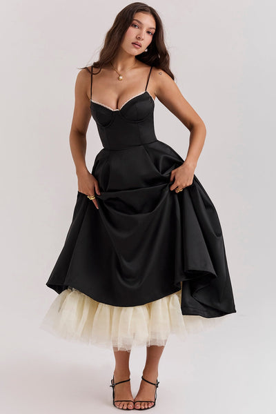 Vestido midi de tul Polita