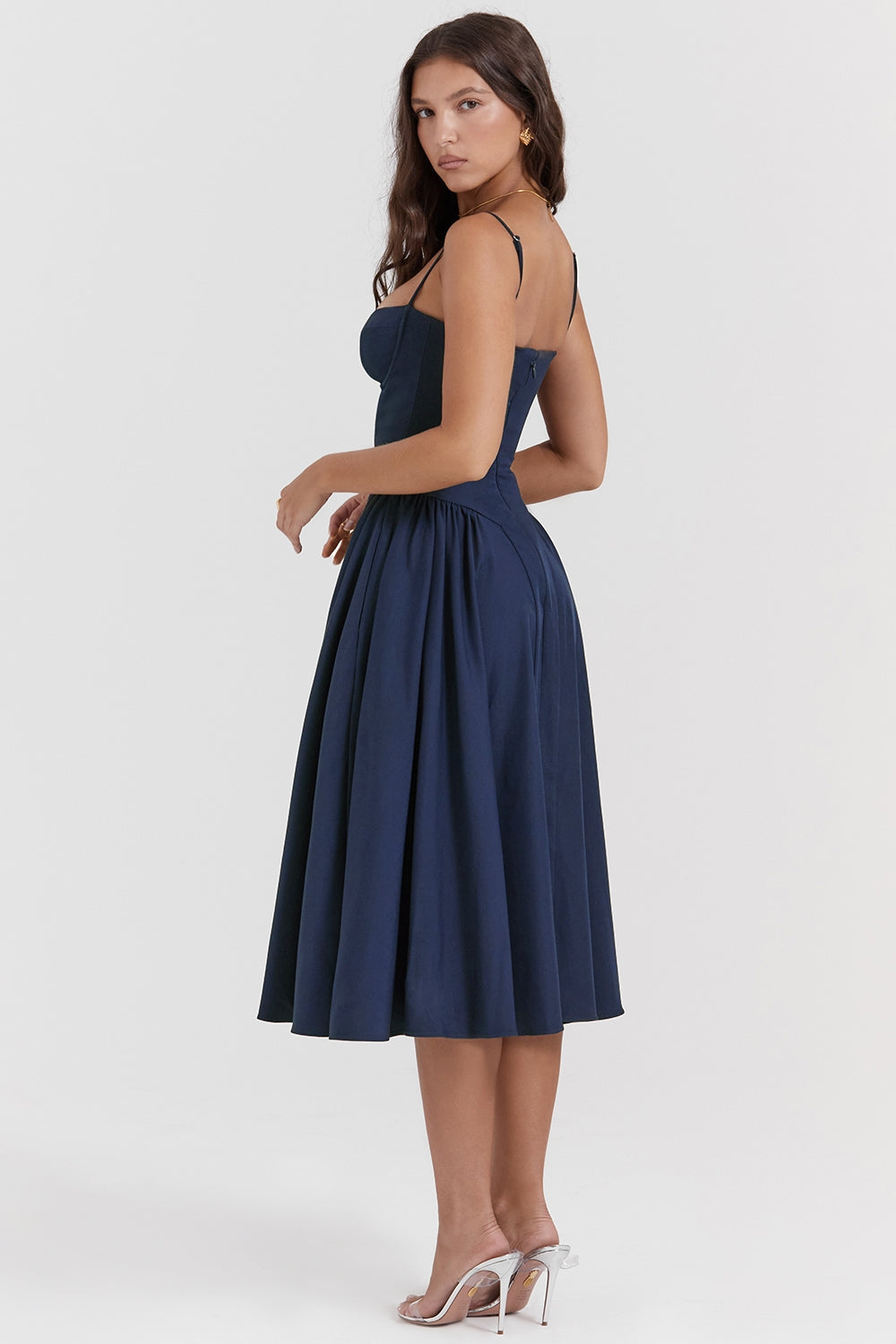 Celine Vestido midi corsé