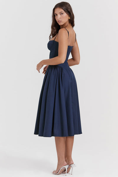 Celine Vestido midi corsé