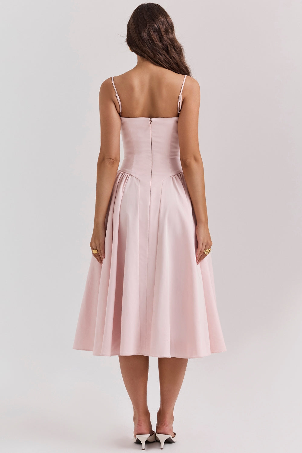 Celine Vestido midi corsé