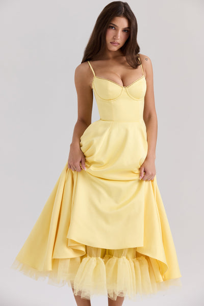 Vestido midi de tul Polita