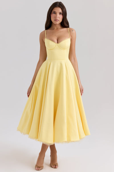 Vestido midi de tul Polita