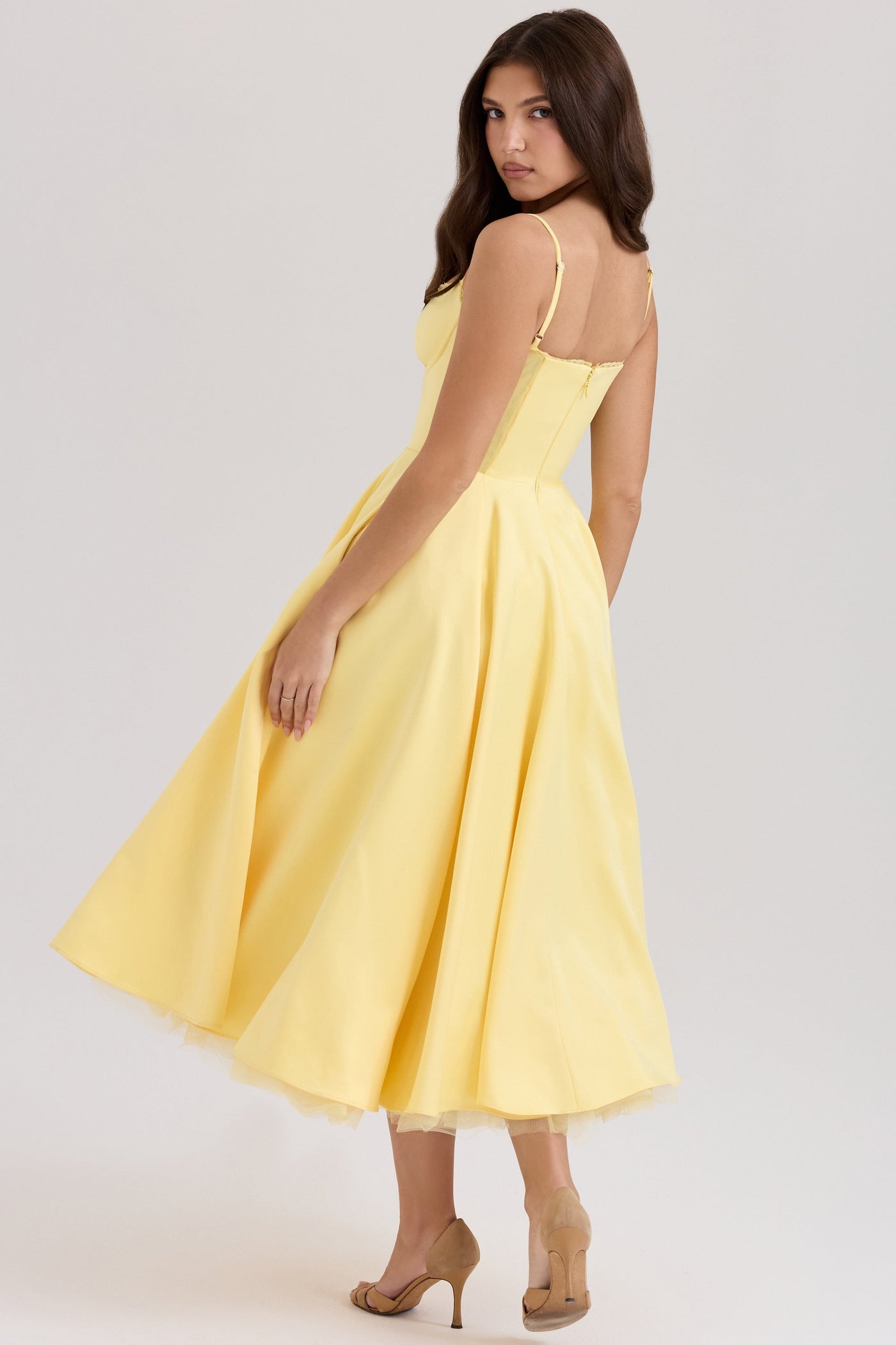 Vestido midi de tul Polita