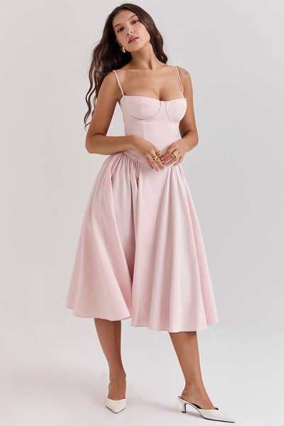 Celine Vestido midi corsé