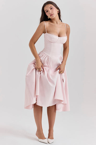 Celine Vestido midi corsé