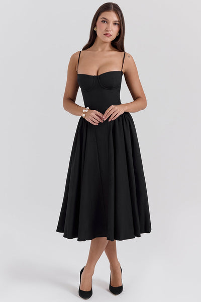 Celine Vestido midi corsé