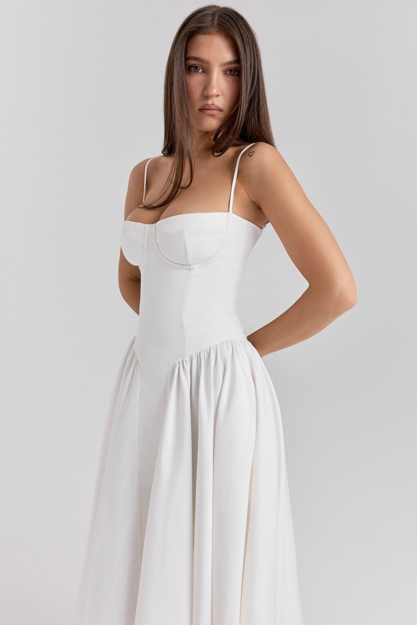 Celine Vestido midi corsé