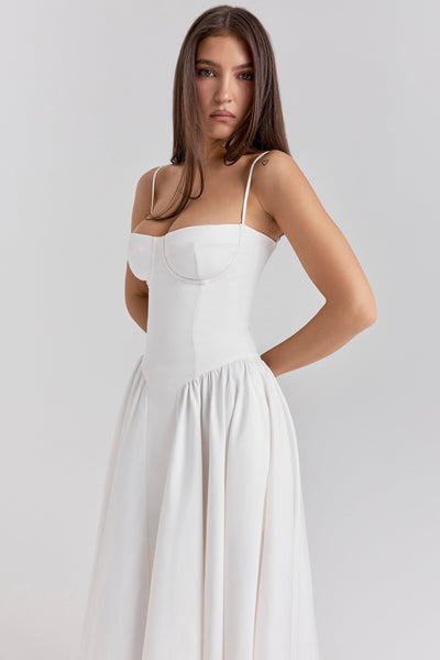 Celine Vestido midi corsé