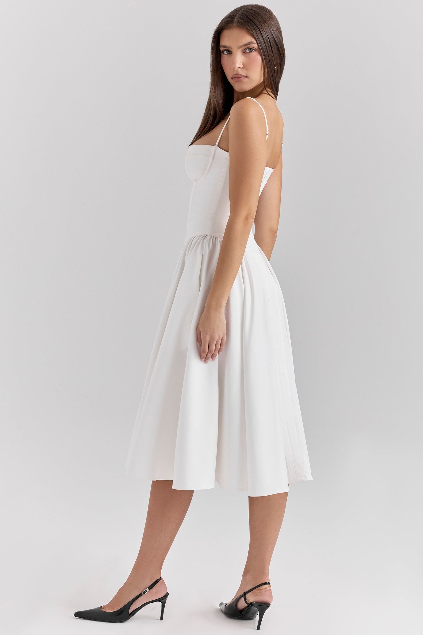 Celine Vestido midi corsé