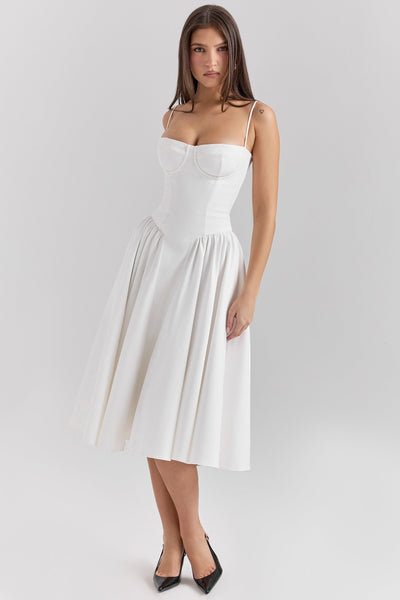 Celine Vestido midi corsé