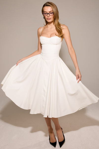 Celine Vestido midi corsé