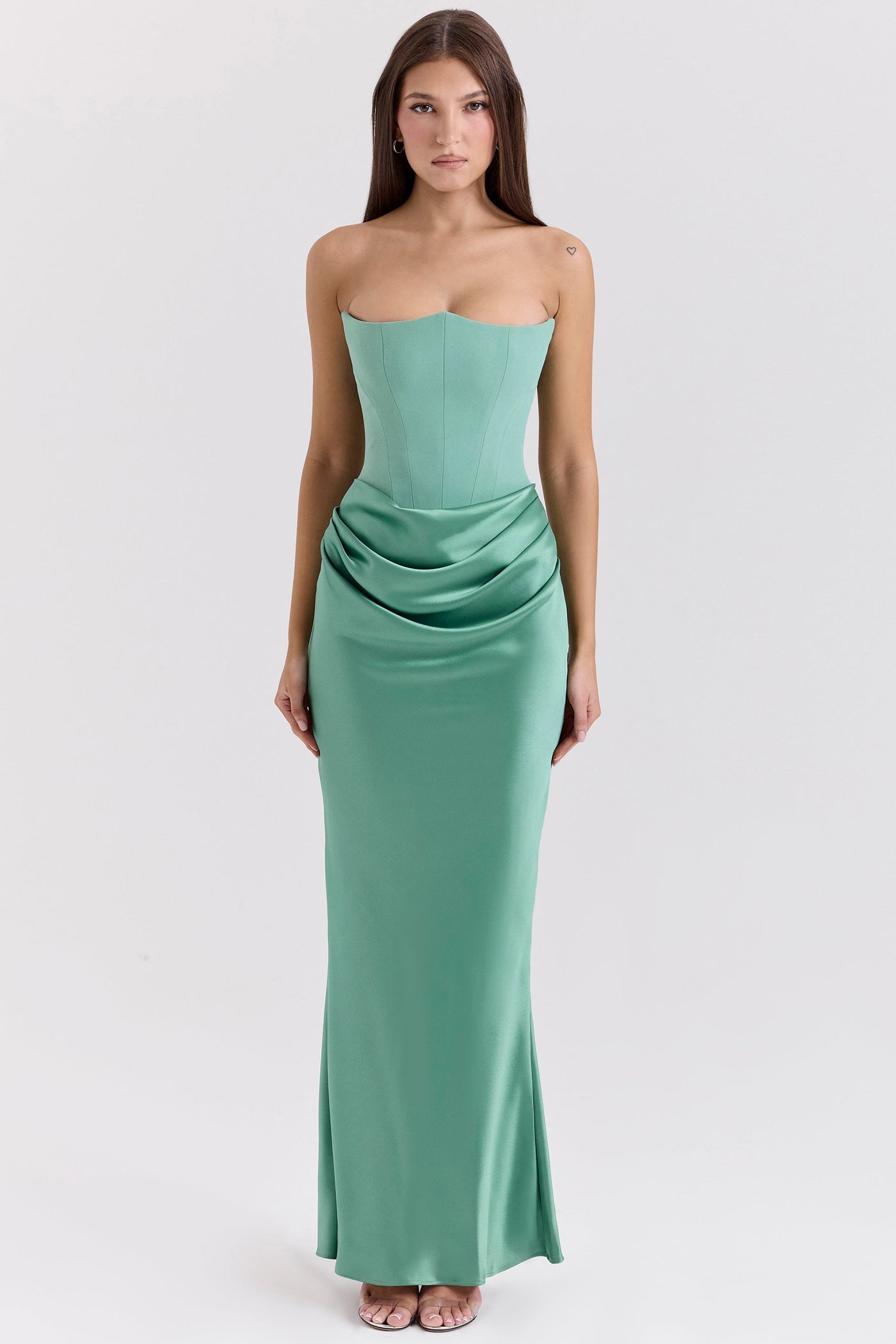 Vestido corsé sin tirantes Bella