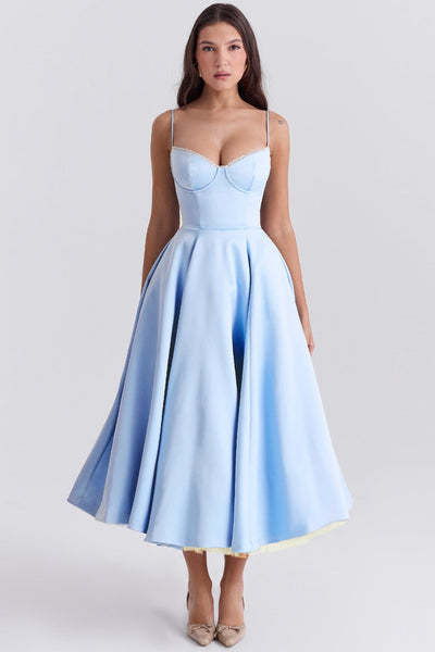 Vestido midi de tul Polita